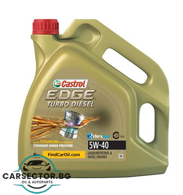 Двигателно масло Castrol EDGE TURBO DIESEL 5W40 4L