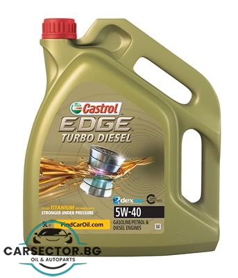 Двигателно масло Castrol EDGE TURBO DIESEL 5W40 5L