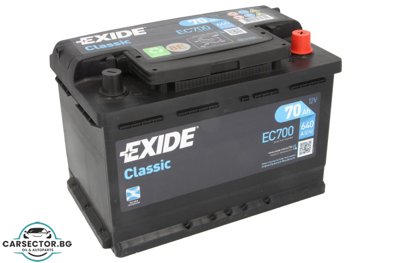 Акумулатор Exide Classic 70Ah 640A