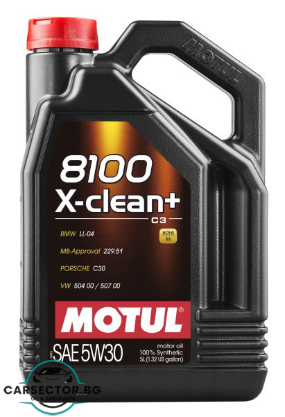 Двигателно масло Motul 8100 X-CLEAN+ 5W30 5L