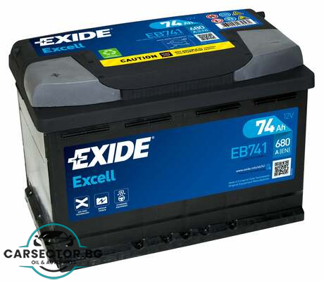 Акумулатор Exide Excell 74Ah 680A L+