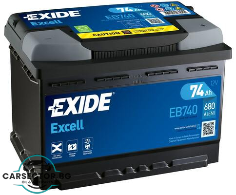 Акумулатор Exide Excell 74Ah 680A