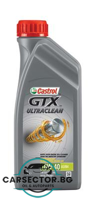 Двигателно масло Castrol GTX ULTRACLEAN 10W40 1L