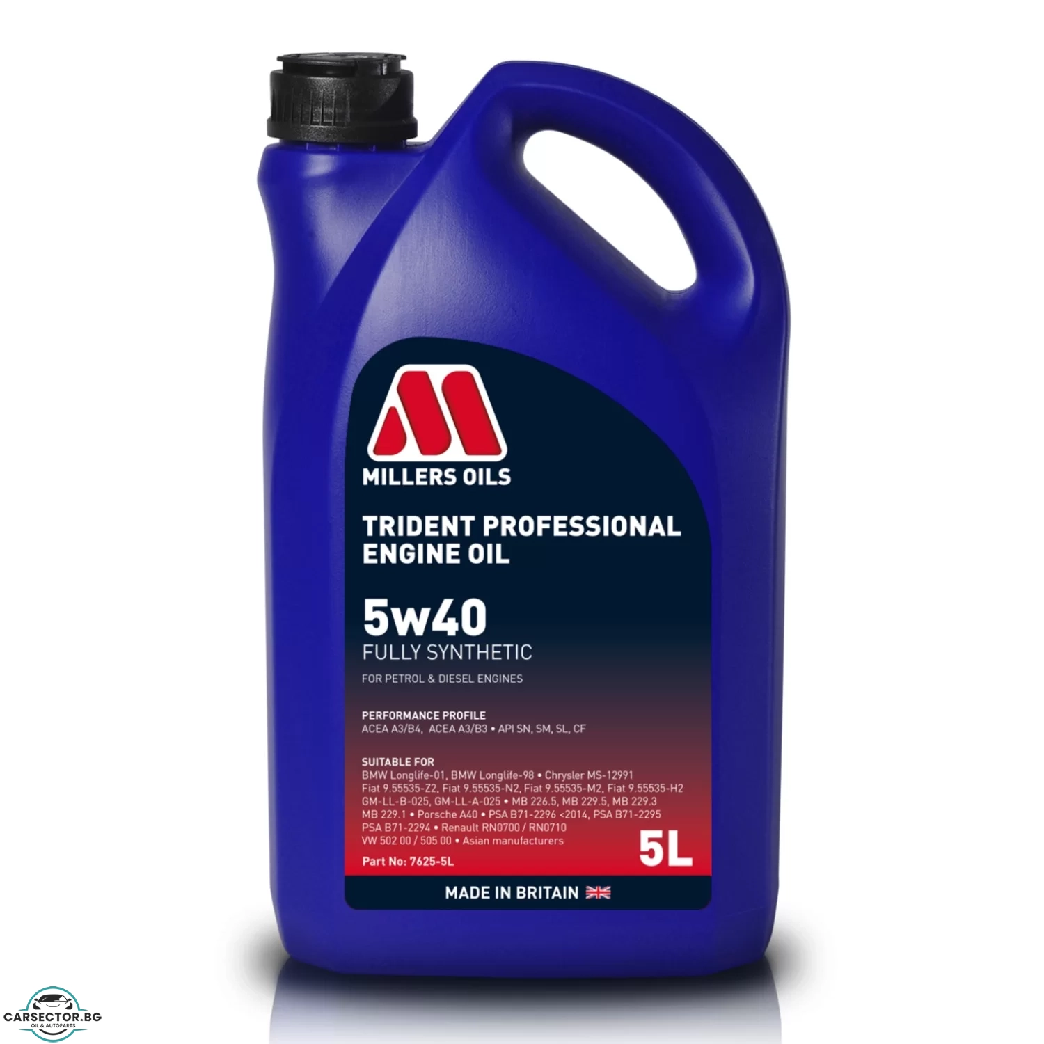 Двигателно масло Trident Professional 5w40 5L