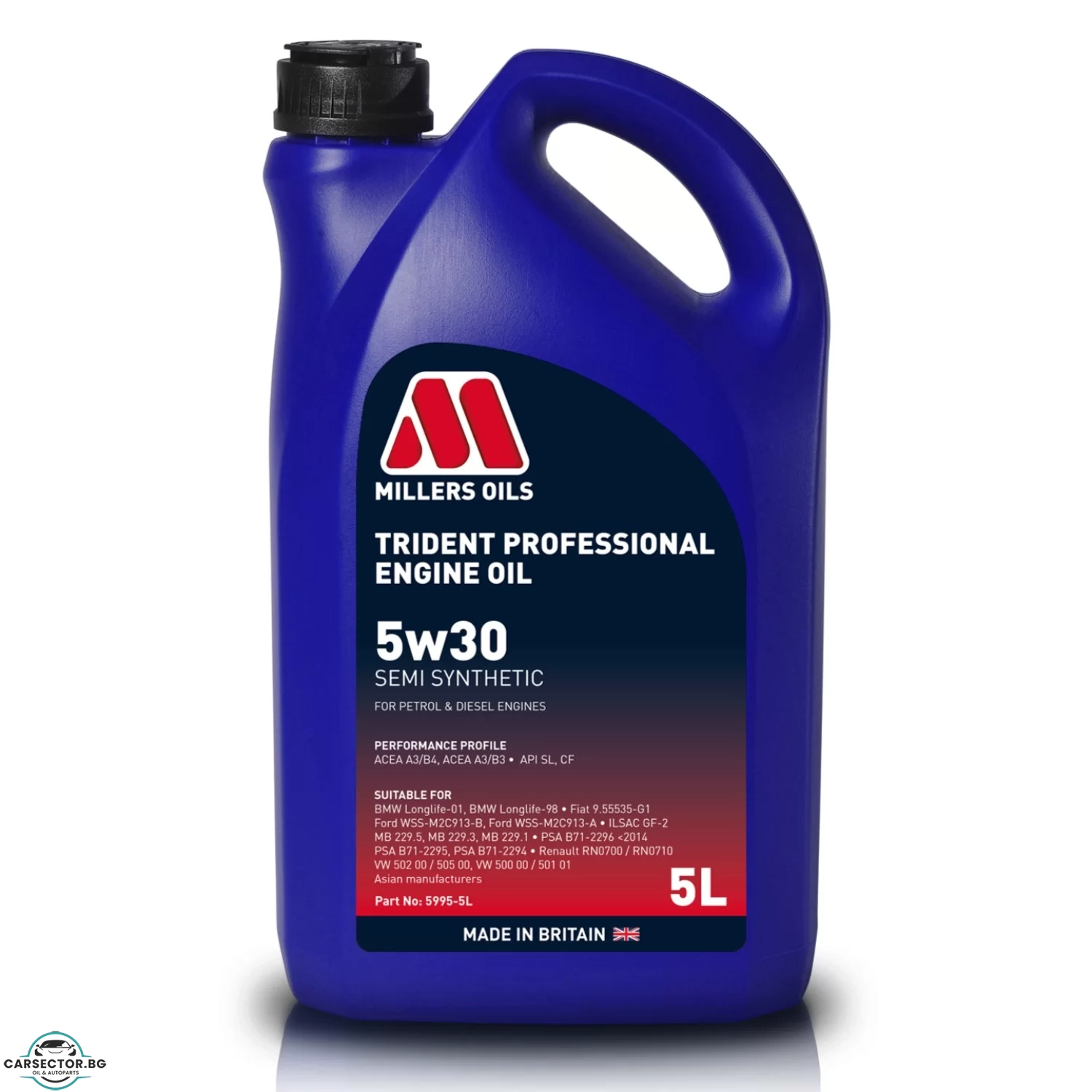 Двигателно масло Trident Professional 5w30 5L