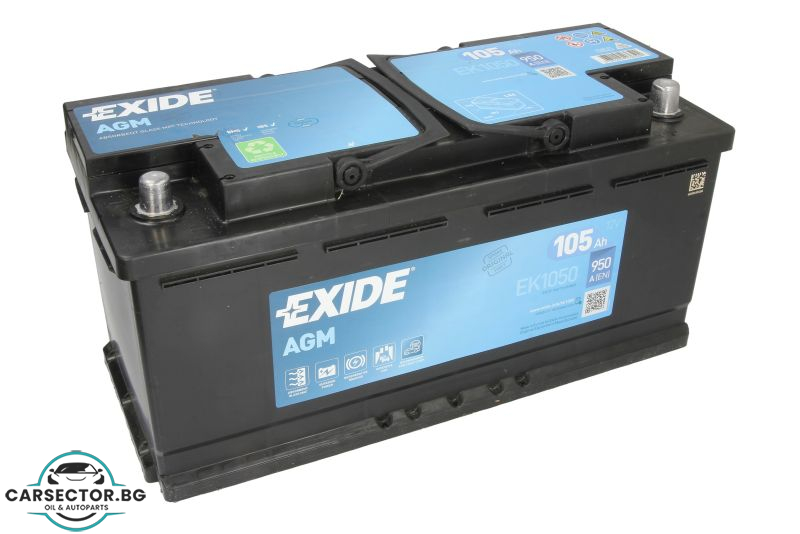 Акумулатор Exide EFB Start&Stop 105Ah 950A