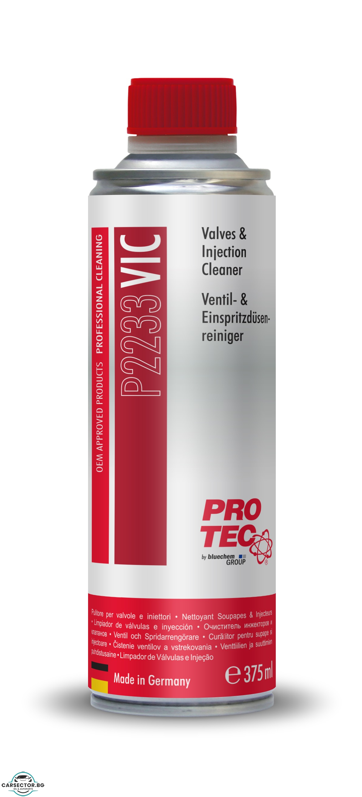 Добавка за бензин PROTEC VALVES & INJECTION CLEAN P2233 375ML