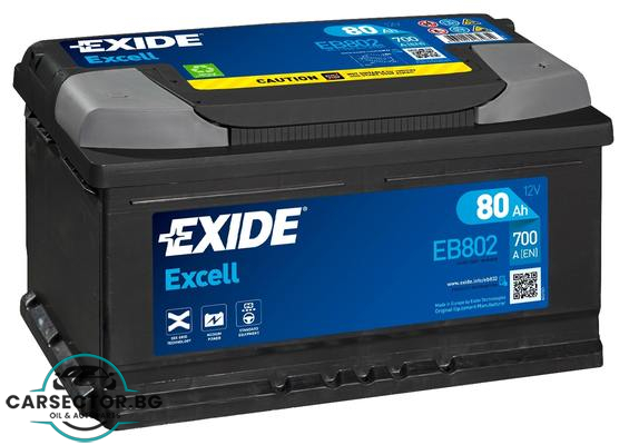 Акумулатор Exide Excell 80Ah 700A 