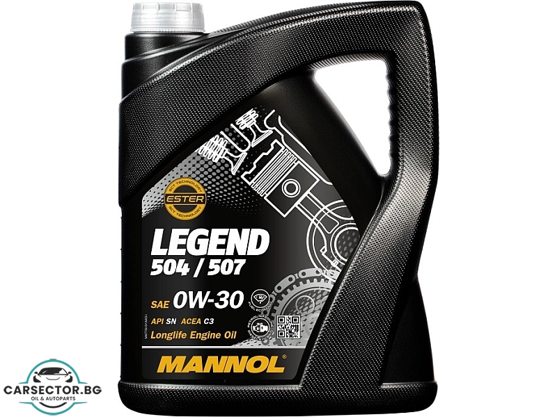 Двигателно масло MANNOL - Legend 0W30 504/507 - 5л.