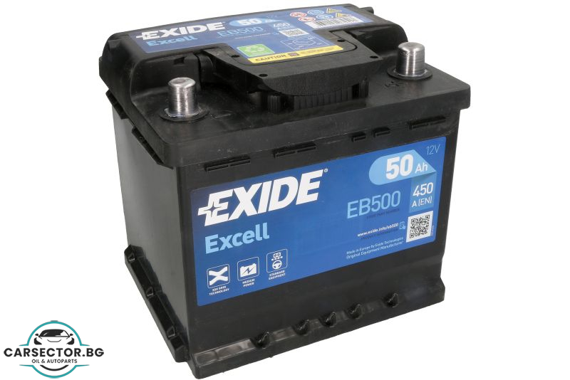 Акумулатор Exide Excell 50Ah 450A