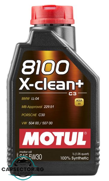 Двигателно масло Motul 8100 X-CLEAN+ 5W30 1L