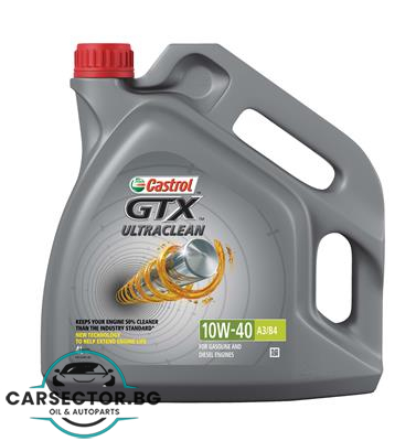 Двигателно масло Castrol GTX ULTRACLEAN 10W40 4L