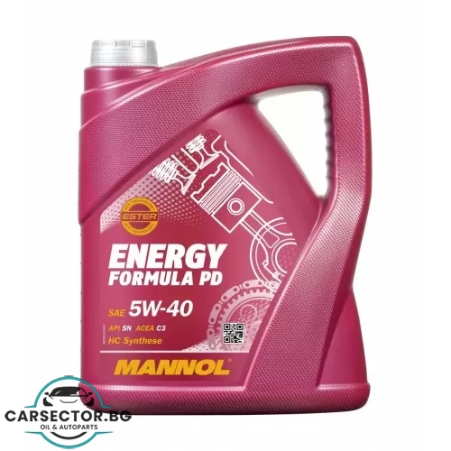 Двигателно масло MANNOL - ENERGY Formula P. Duse 5W40  - 5л.